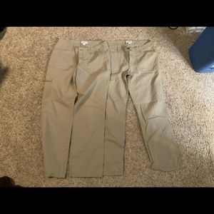 Two pairs of Gander Mountain Guide Series pants-khaki in color
